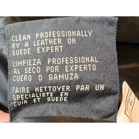 Vintage Colebrook & Co black leather coat, size L. - Picture 9 of 10